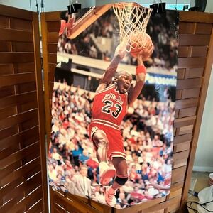 Vintage Michael Jordan 1988 Sports Illustrated‎ Poster Chicago Bulls NBA MJ 80s